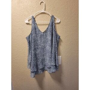 Lane Bryant Womens Swing Tank Size 14 In Pebble Blue NWOT